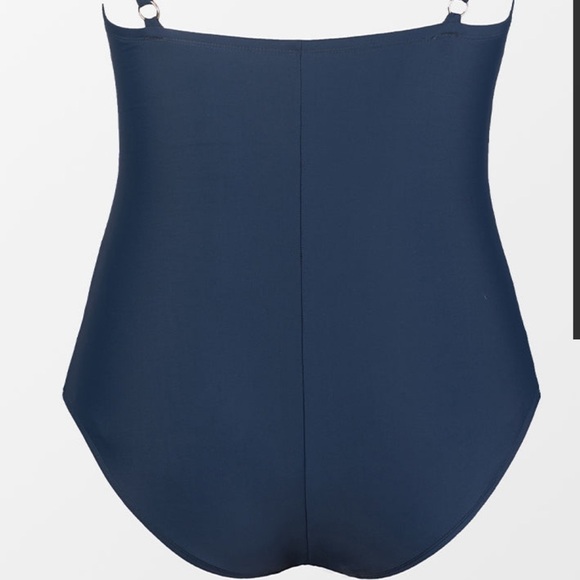 Navy Blue One-Piece Swimwear Size OX (a fit between Xxl & 1X) NWT - Picture 11 of 11